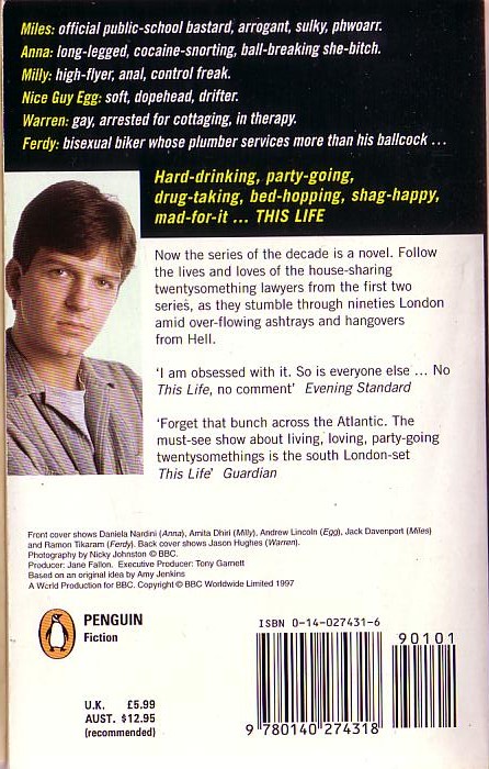 Sam Coleman  THIS LIFE (BBC TV) magnified rear book cover image