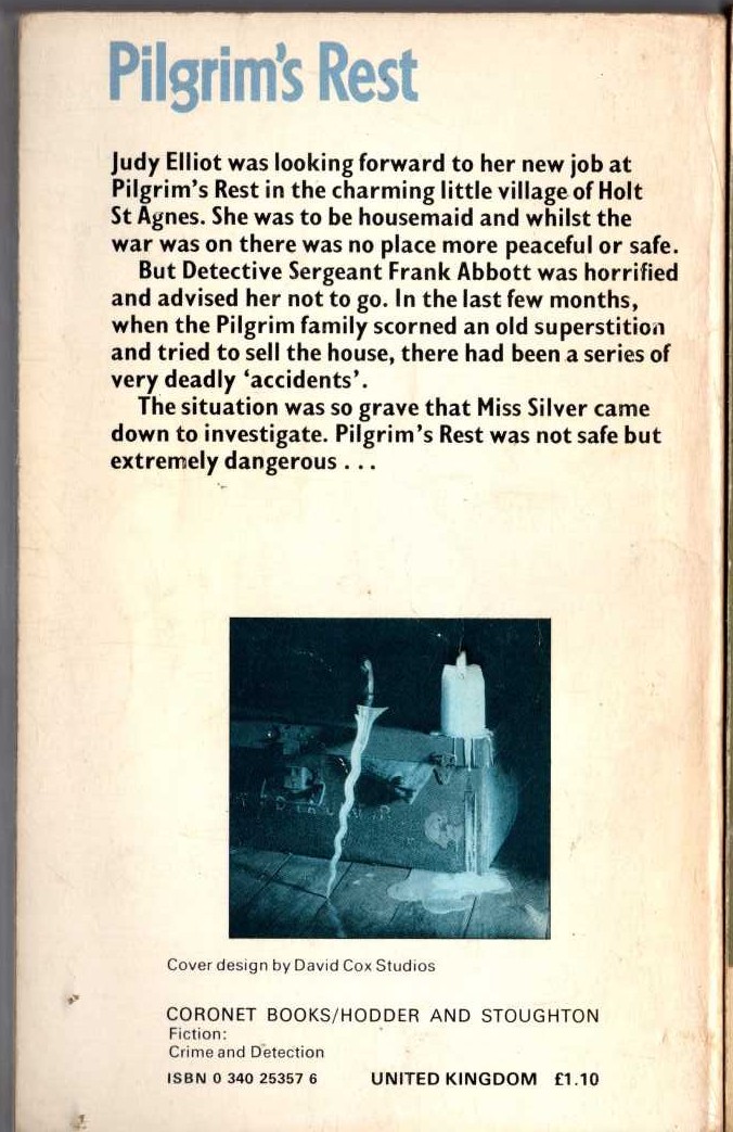 Patricia Wentworth  PILGRIM'S REST magnified rear book cover image