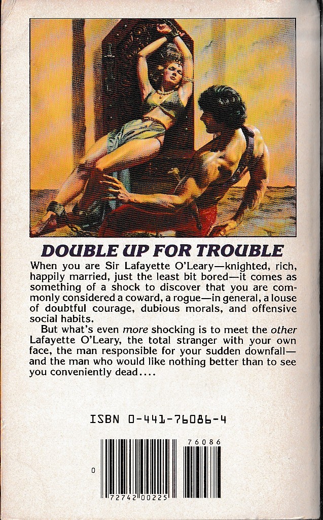 Keith Laumer  THE SHAPE CHANGER magnified rear book cover image
