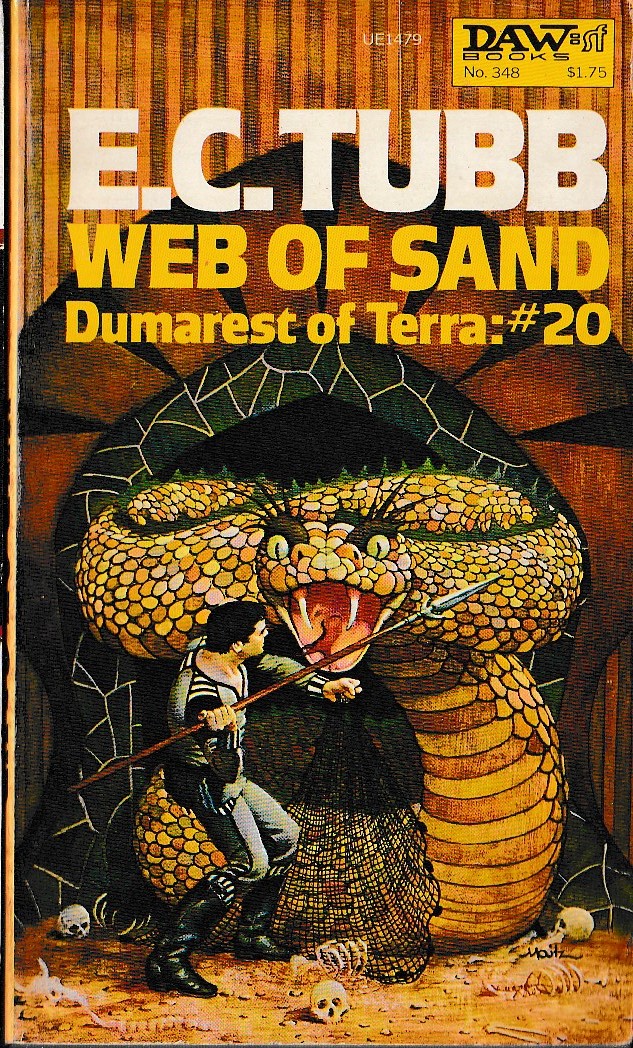 E.C. Tubb  WEB OF SAND front book cover image