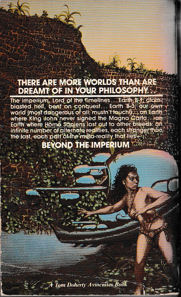 Keith Laumer  BEYOND THE IMPERIUM magnified rear book cover image