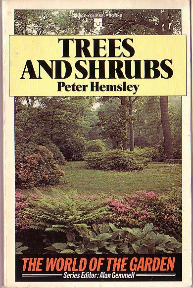 TREES AND SHRUBS by Peter Hemsley front book cover image