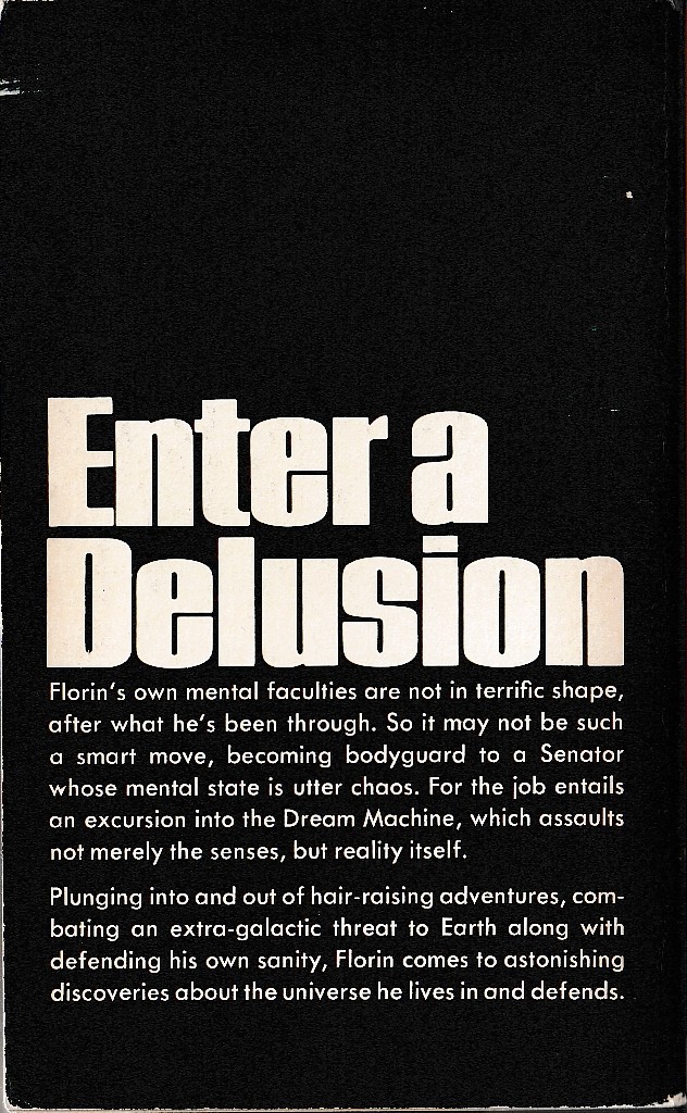 Keith Laumer  NIGHT OF DELUSIONS magnified rear book cover image