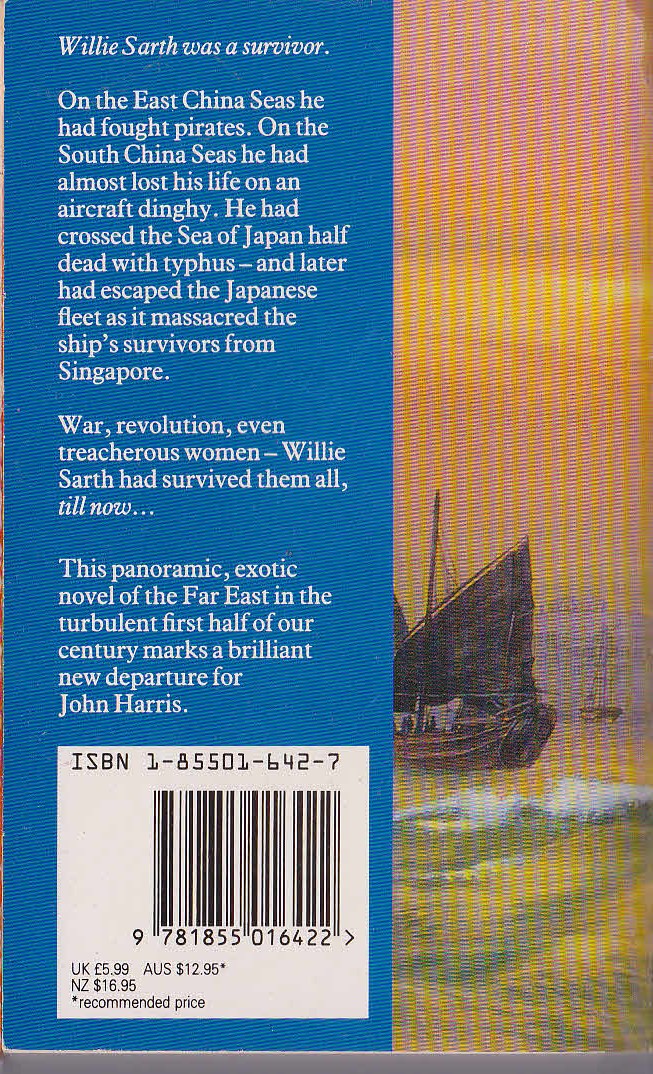 John Harris  CHINA SEAS magnified rear book cover image