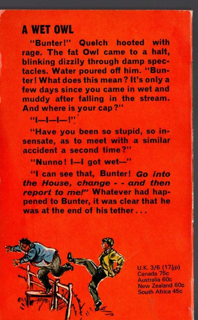 Frank Richards  BILLY BUNTER THE BOLD magnified rear book cover image