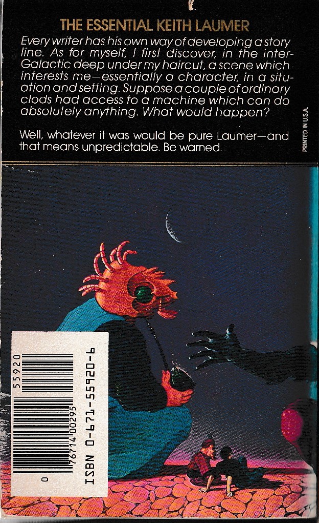 Keith Laumer  CHRESTOMATHY magnified rear book cover image
