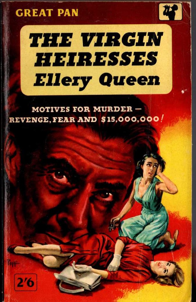 Ellery Queen  THE VIRGIN HEIRESSES front book cover image