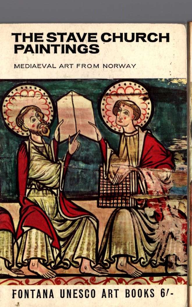 THE STAVE CHURCH PAINTINGS. Medieval Art from Norway text by Martin Blindheim front book cover image