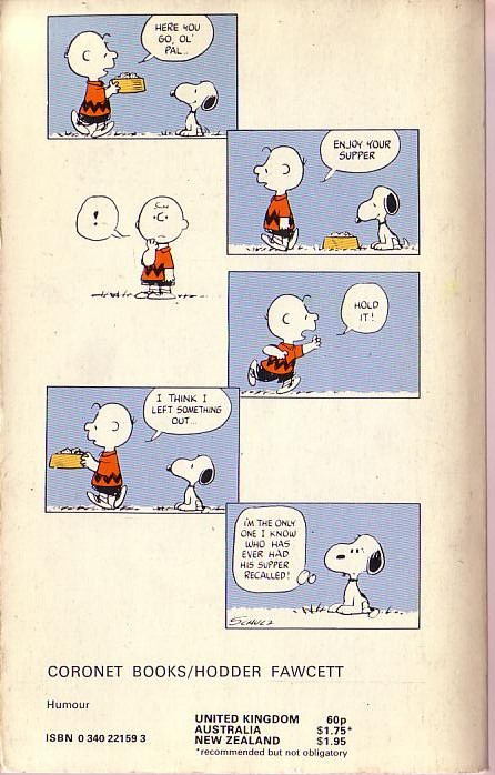 Charles M. Schulz  YOU'VE COME A LONG WAY, SNOOPY magnified rear book cover image