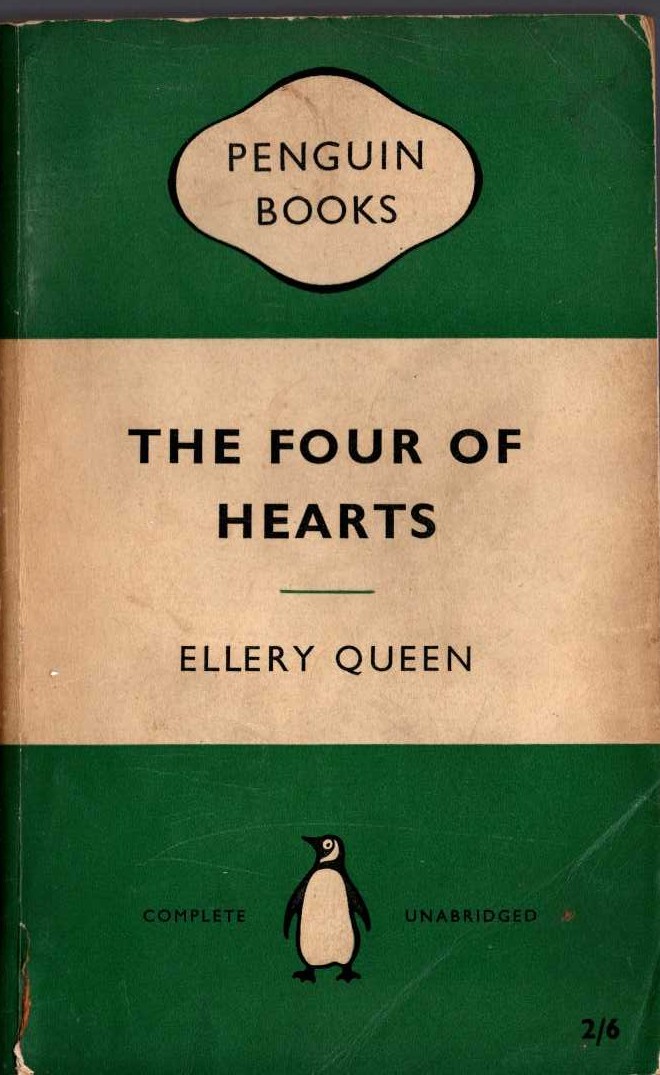 Ellery Queen  THE FOUR OF HEARTS front book cover image