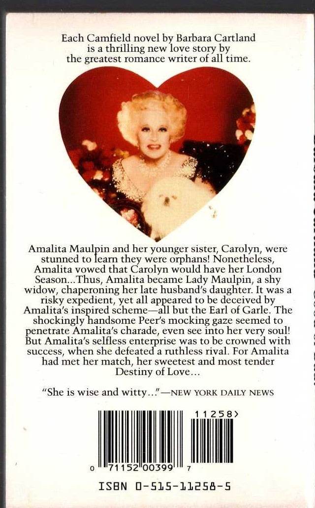 Barbara Cartland  GOOD OR BAD? magnified rear book cover image