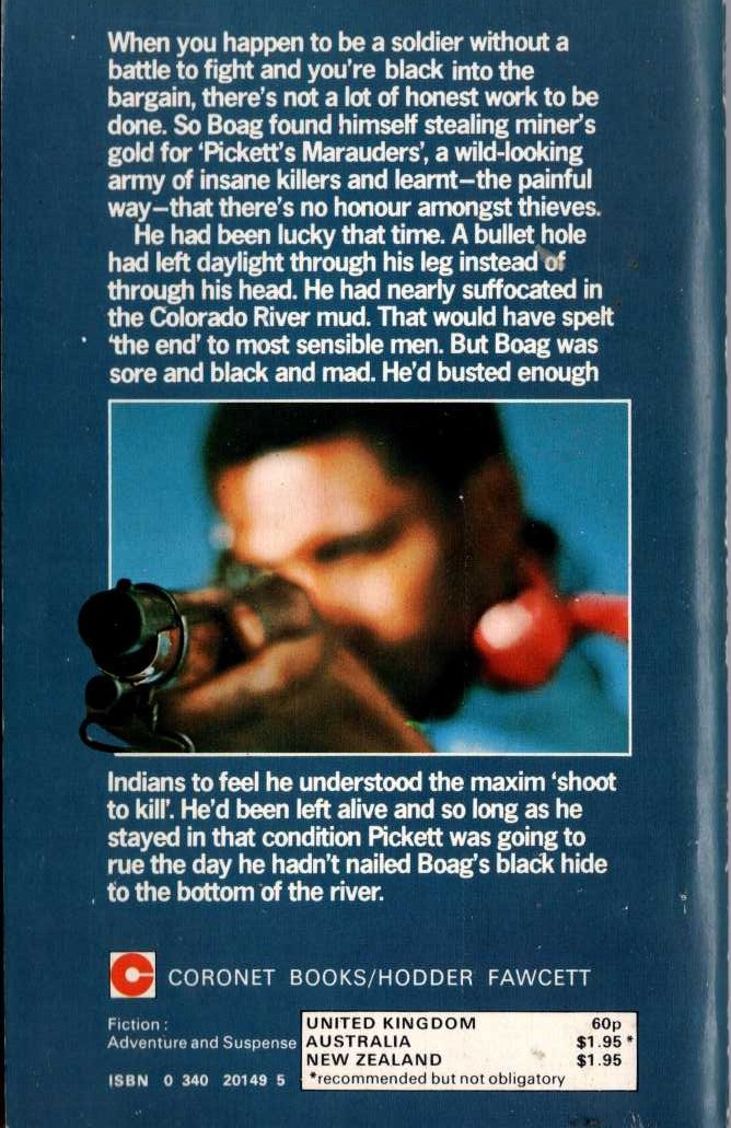 Brian Garfield  TRIPWIRE magnified rear book cover image