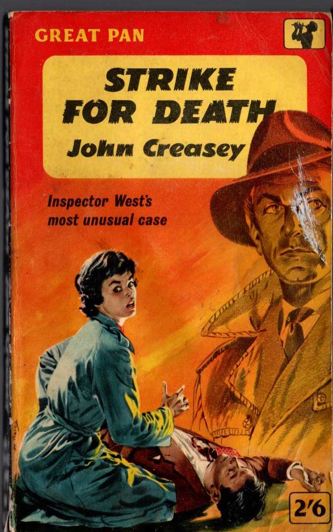 John Creasey  STRIKE FOR DEATH (Inspector West) front book cover image