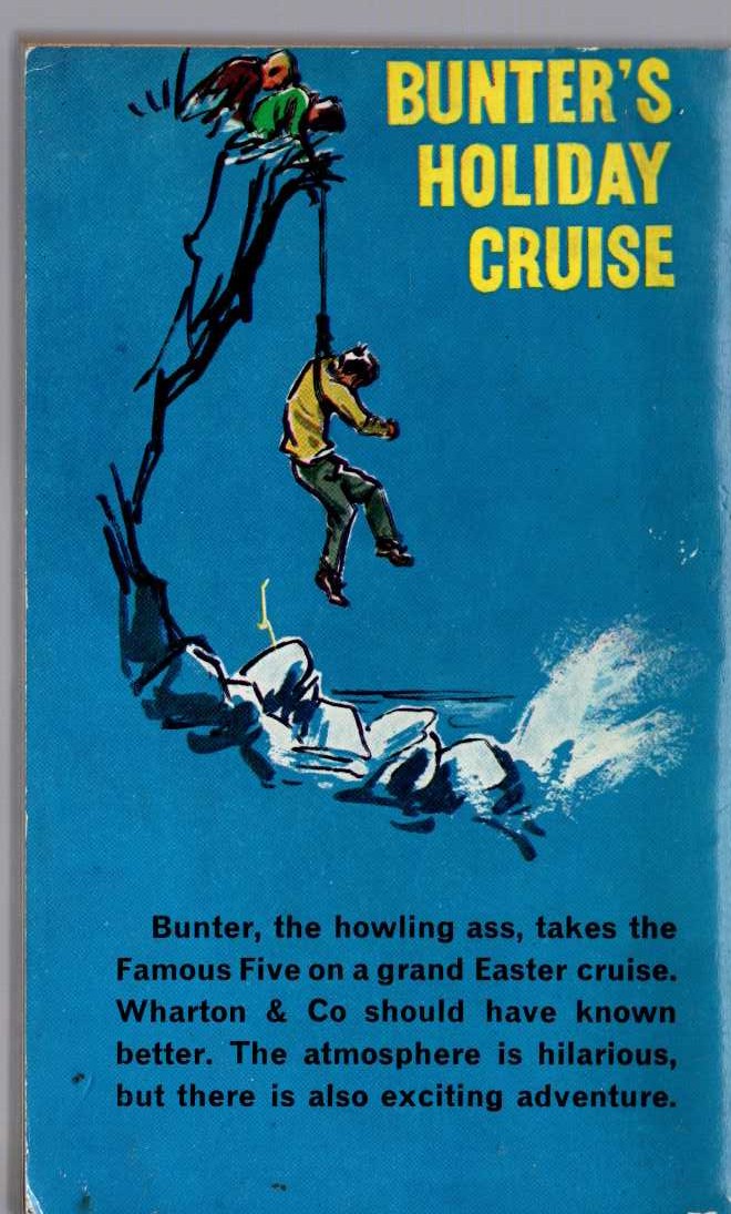 Frank Richards  BUNTER'S HOLIDAY CRUISE magnified rear book cover image