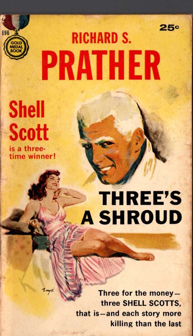 Richard S. Prather  THREE'S A SHROUD front book cover image