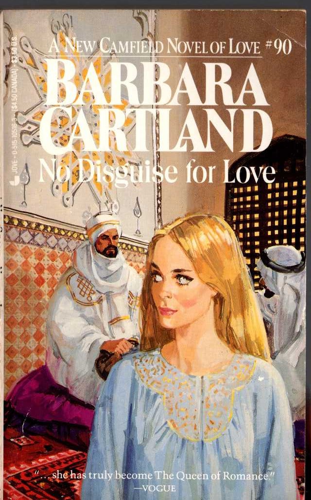 Barbara Cartland  NO DISGUISE FOR LOVE front book cover image