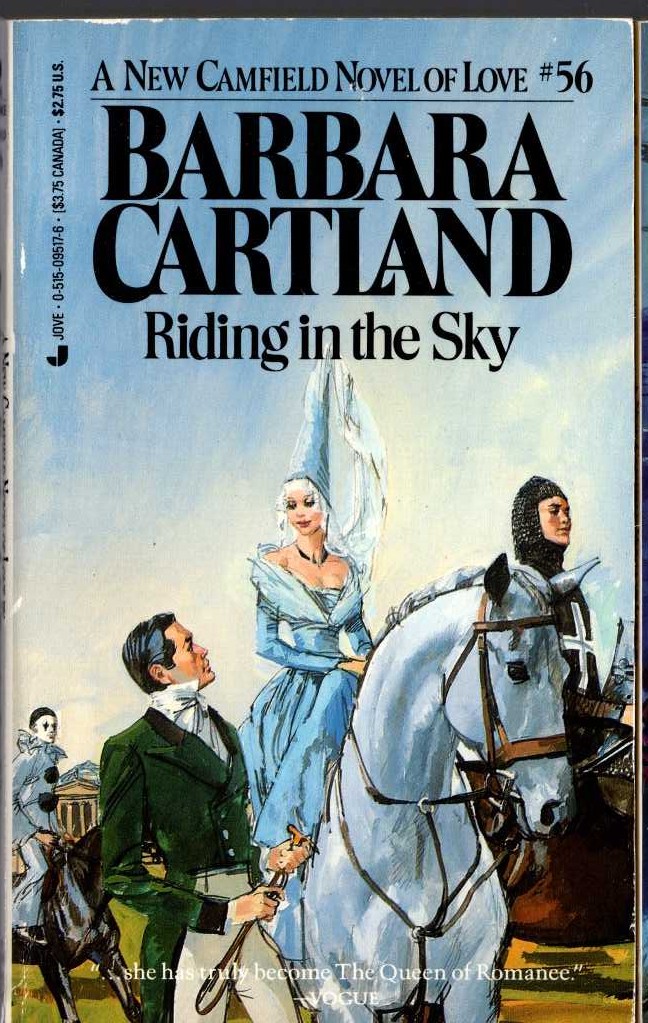 Barbara Cartland  RIDING IN THE SKY front book cover image