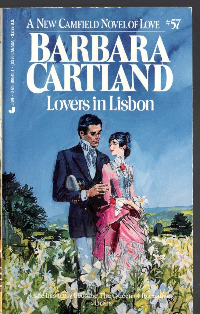 Barbara Cartland  LOVERS IN LISBON front book cover image