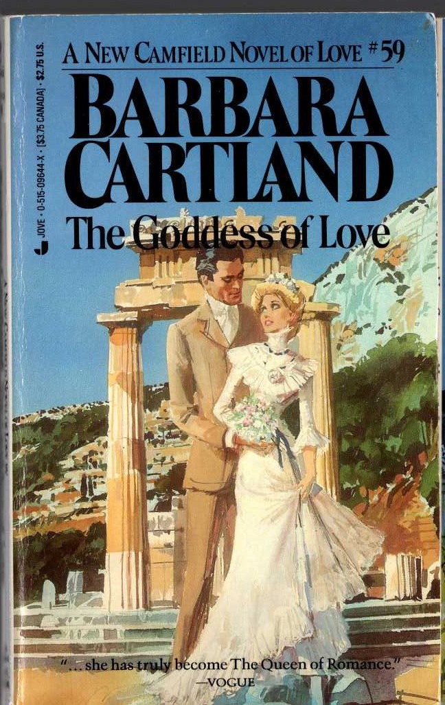 Barbara Cartland  THE GODDESS OF LOVE front book cover image