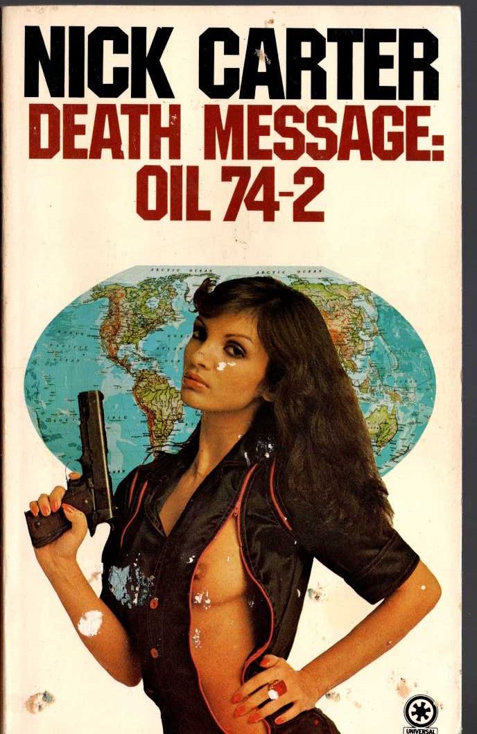 Nick Carter  DEATH MESSAGE: OIL 74-2 front book cover image
