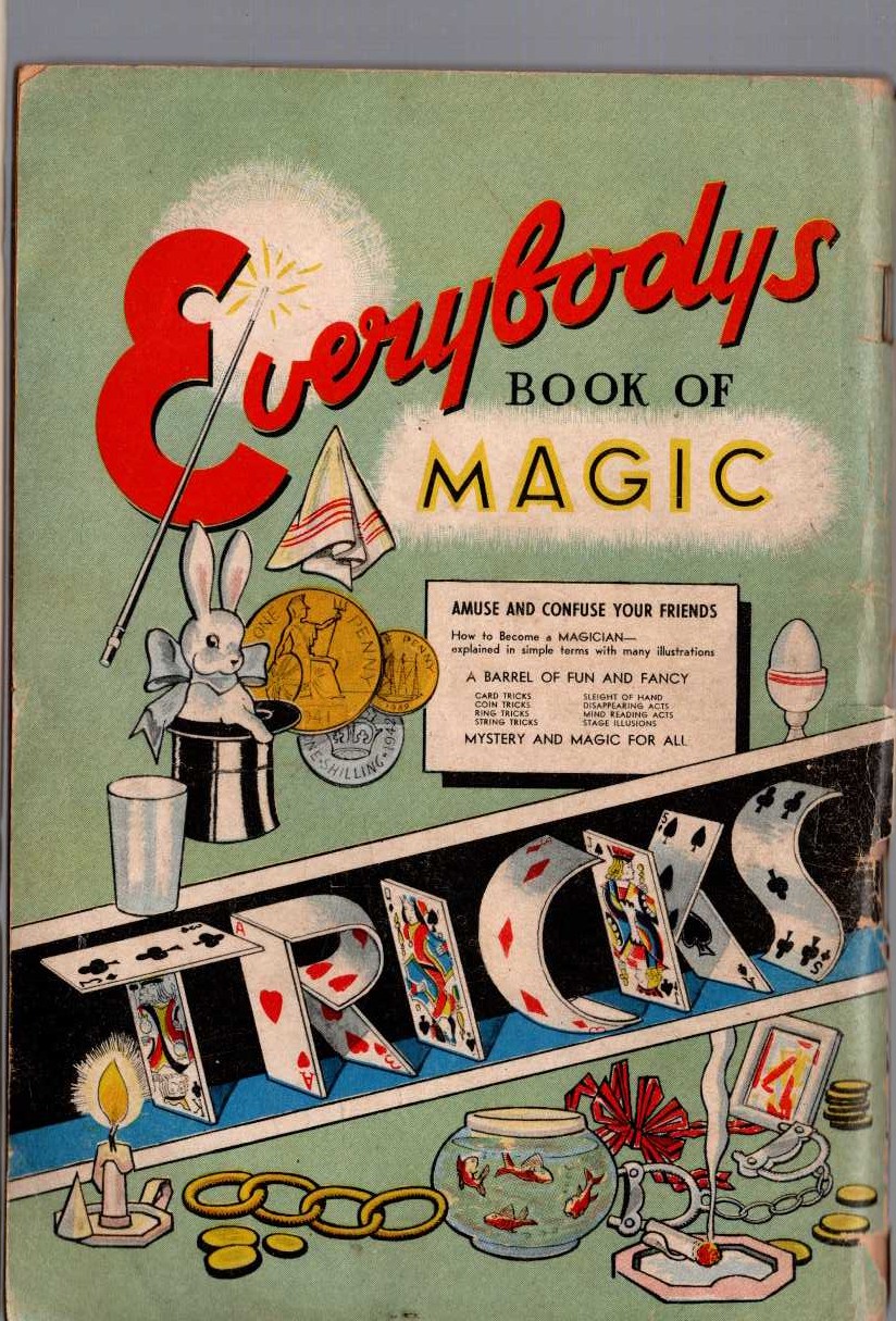 Barry Robbins  EVERYBODY'S BOOK OF MAGIC magnified rear book cover image