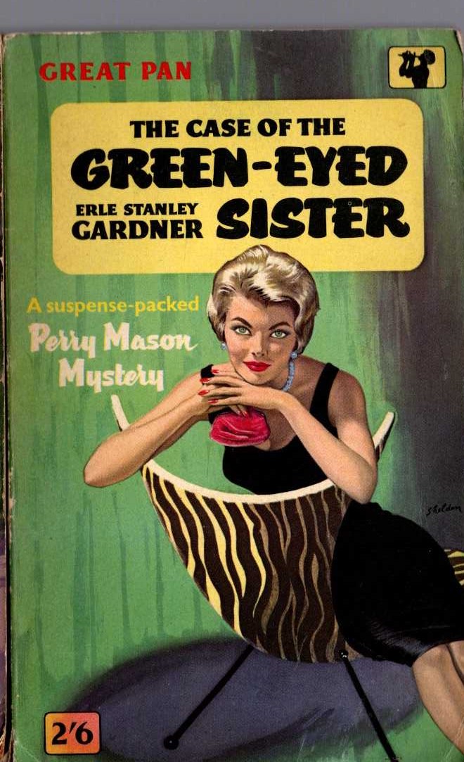 Erle Stanley Gardner  THE CASE OF THE GREEN-EYED SISTER front book cover image