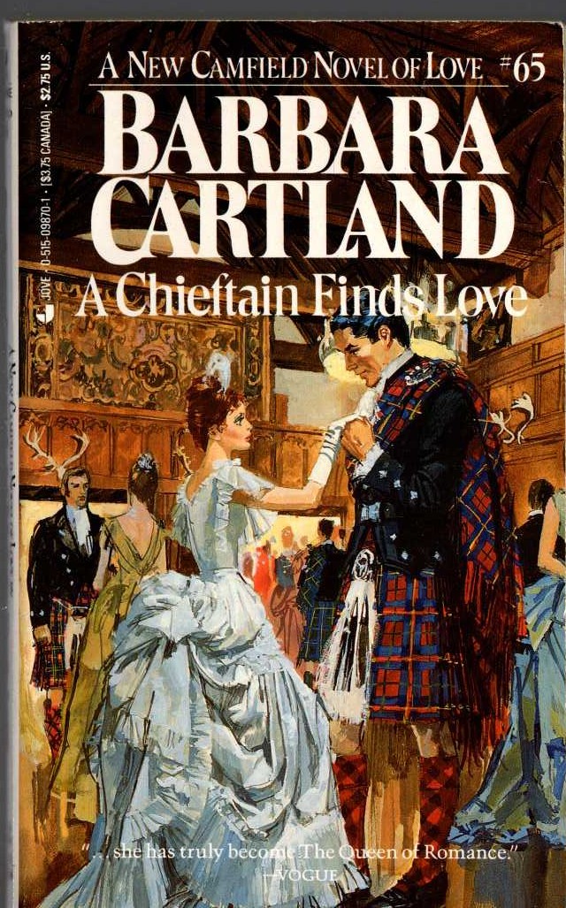 Barbara Cartland  A CHIEFTAIN FINDS LOVE front book cover image
