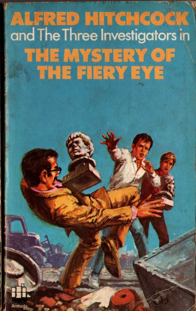 Alfred Hitchcock (introduces_The_Three_Invesitgators) THE MYSTERY OF THE FIERY EYE front book cover image