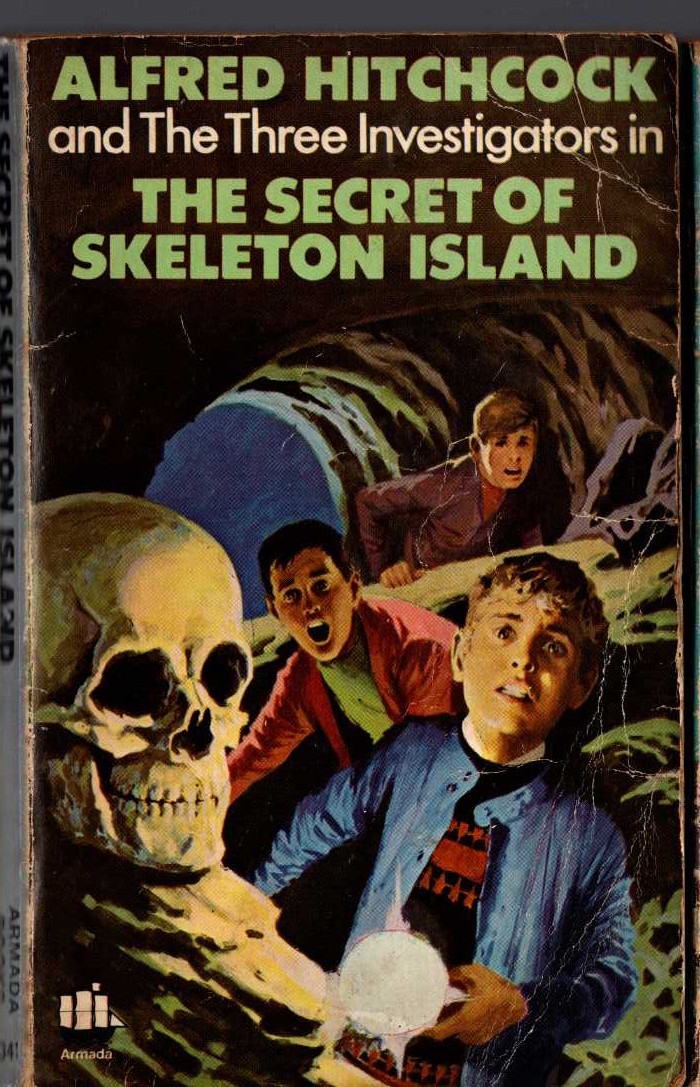 Alfred Hitchcock (introduces_The_Three_Investigators) THE SECRET OF SKELETON ISLAND front book cover image