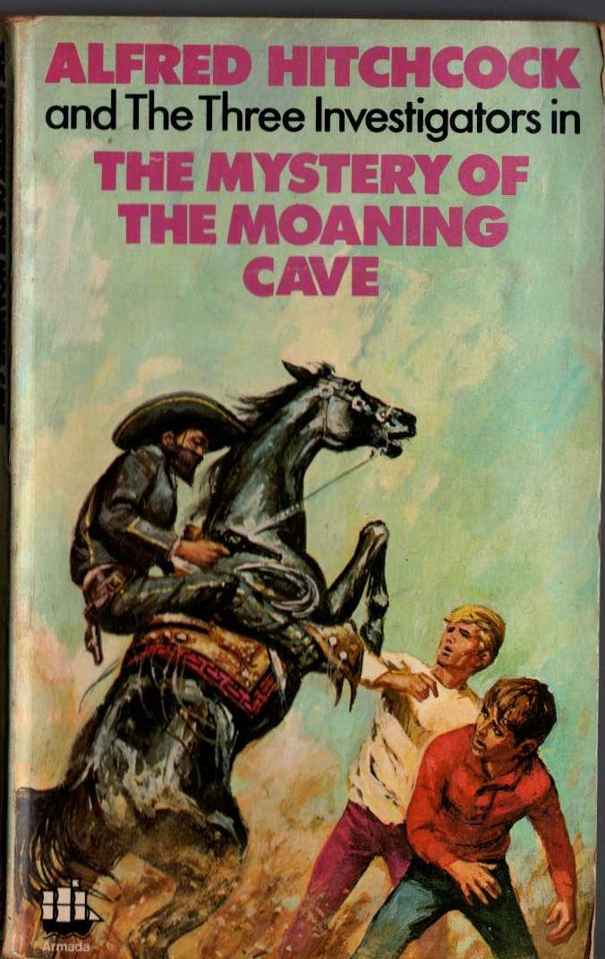 Alfred Hitchcock (introduces_The_Three_Invesitgators) THE MYSTERY OF THE MOANING CAVE front book cover image