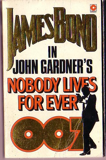 John Gardner  NOBODY LIVES FOREVER front book cover image