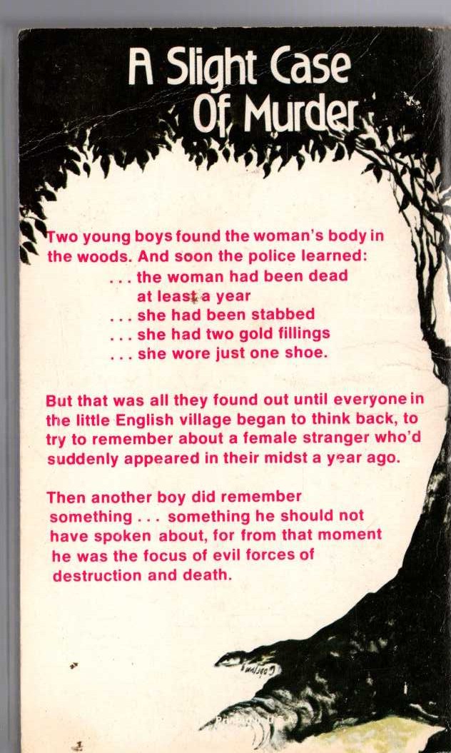 Charity Blackstock  THE WOMAN IN THE WOODS magnified rear book cover image