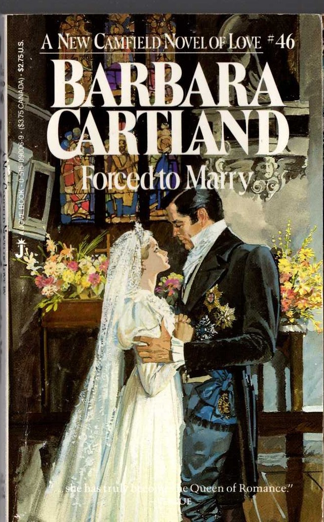 Barbara Cartland  FORCED TO MARRY front book cover image