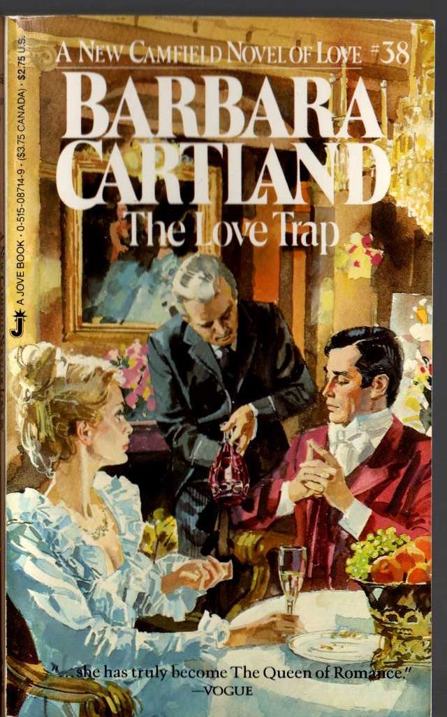 Barbara Cartland  THE LOVE TRAP front book cover image