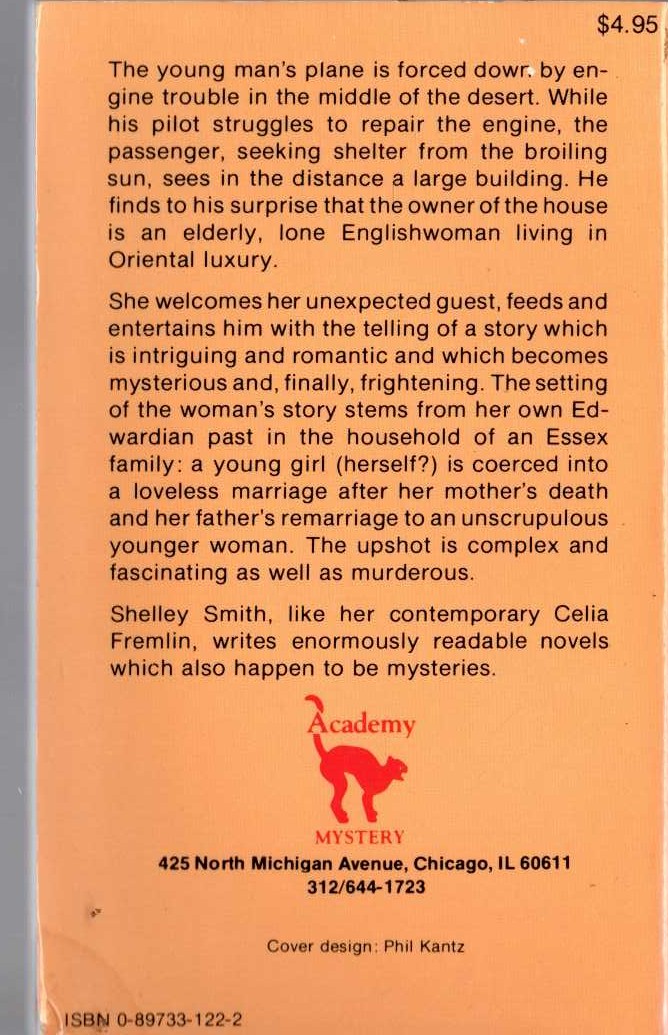 Shelley Smith  AN AFTERNOON TO KILL magnified rear book cover image