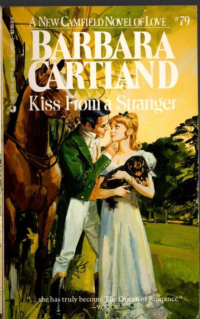 Barbara Cartland  KISS FROM A STRANGER front book cover image