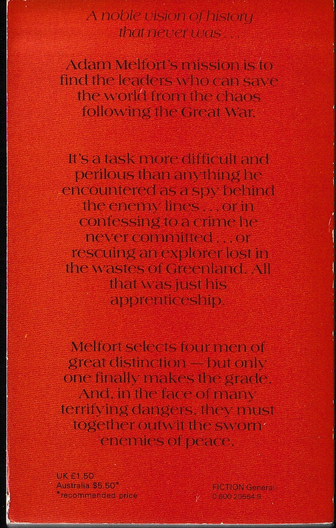 John Buchan  A PRINCE OF THE CAPTIVITY magnified rear book cover image
