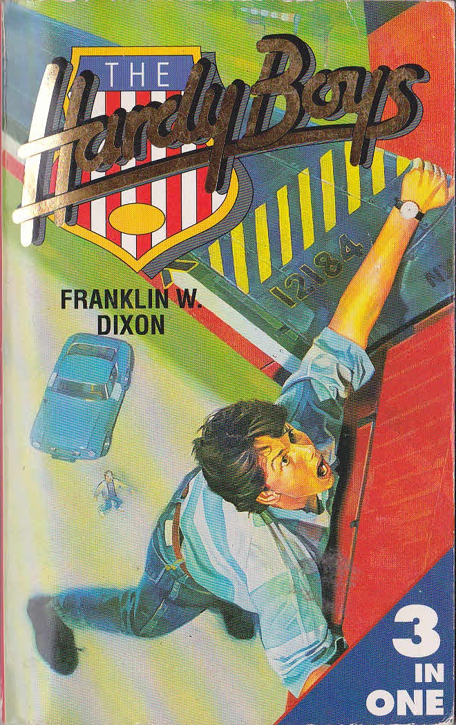 Franklin W. Dixon  THE HARDY BOYS: THE CLUE IN THE EMBERS/ THE HOODED HAWK MYSTERY/ THE SECRET AGENT ON FLIGHT 101 front book cover image