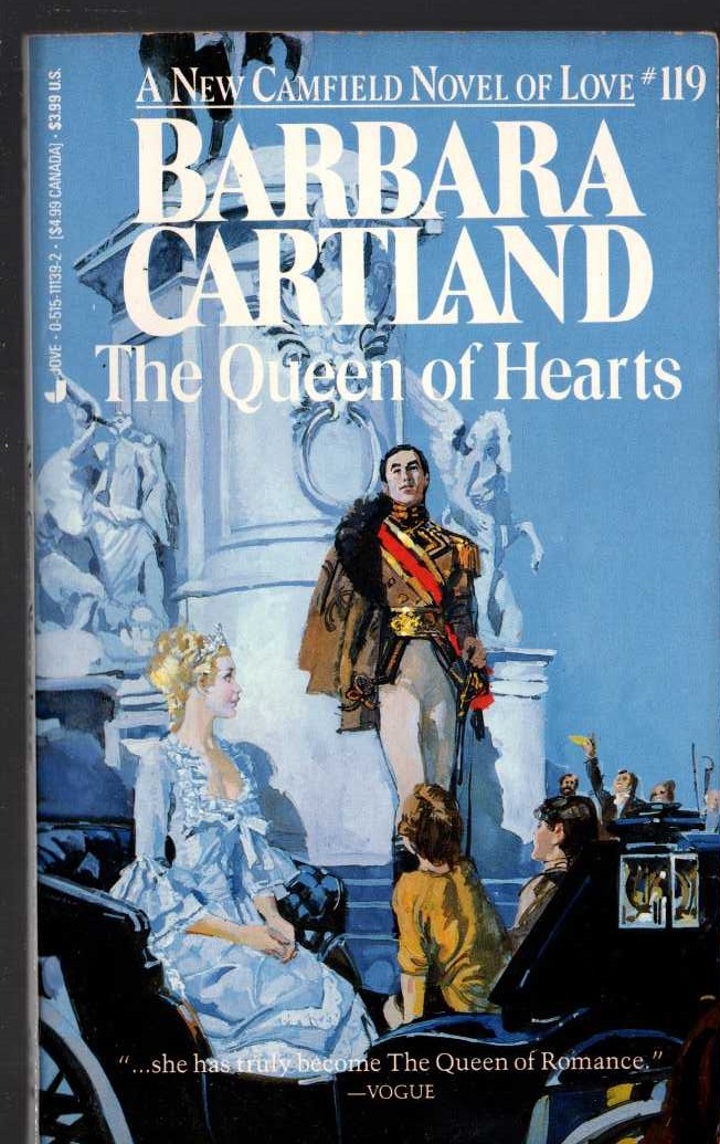 Barbara Cartland  THE QUEEN OF HEARTS front book cover image