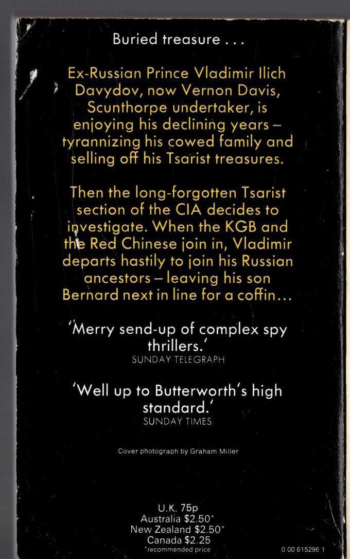 Michael Butterworth  REMAINS TO BE SEEN magnified rear book cover image