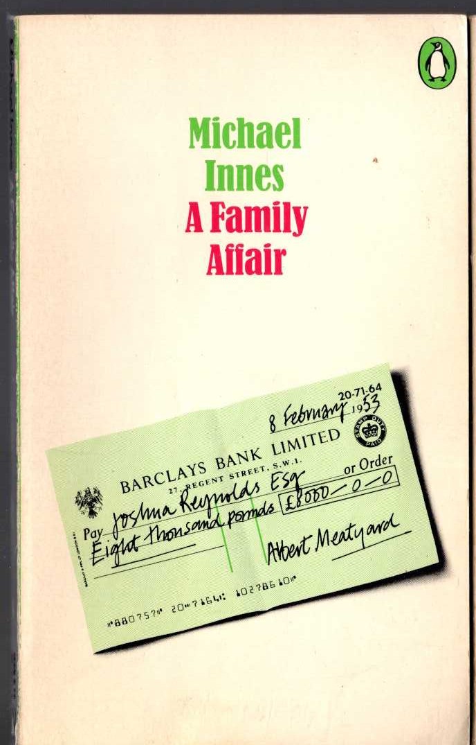 Michael Innes  A FAMILY AFFAIR front book cover image
