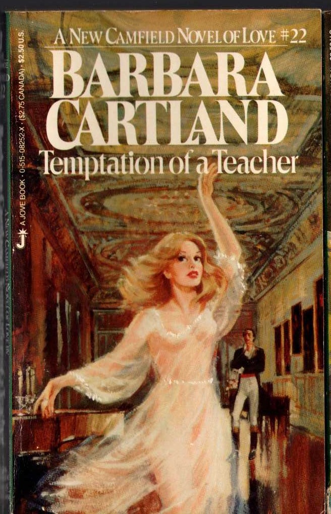 Barbara Cartland  TEMPTATION OF A TEACHER front book cover image