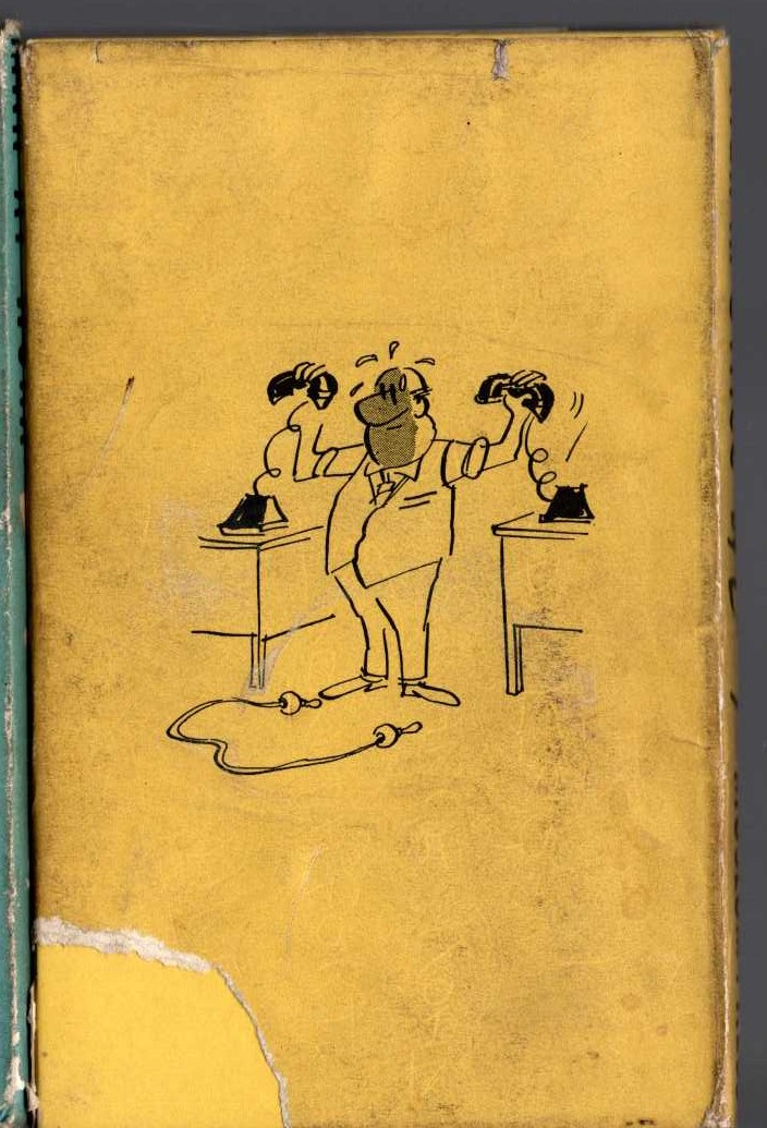 MAN IN OFFICE magnified rear book cover image