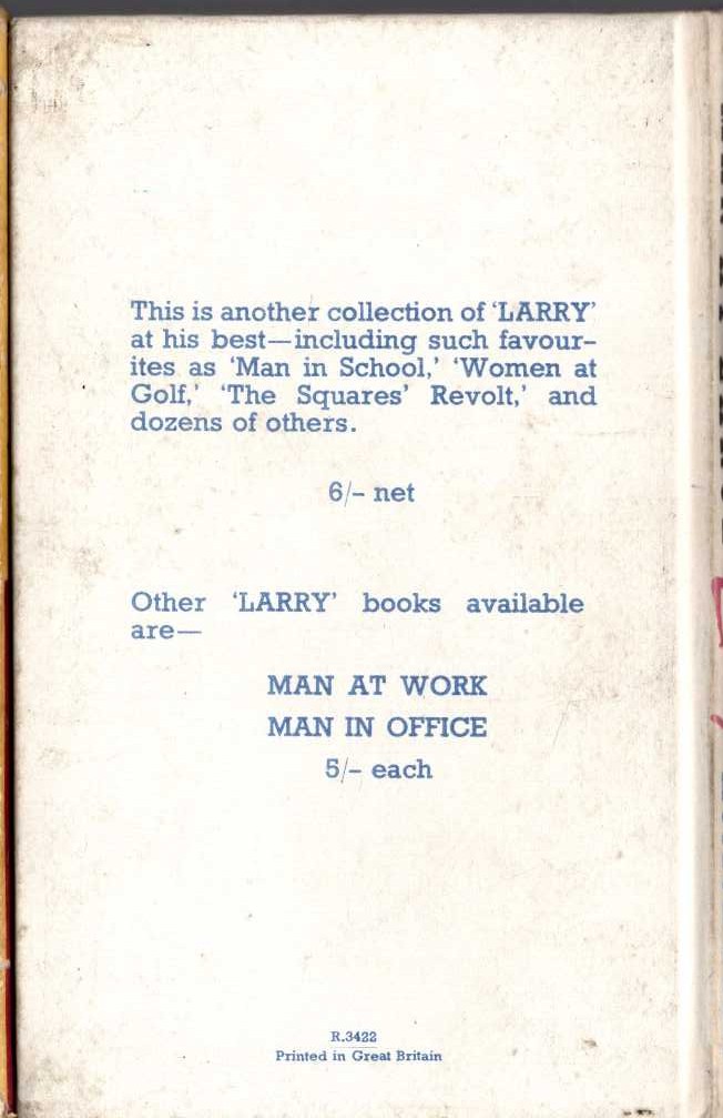 MAN AT LARGE magnified rear book cover image