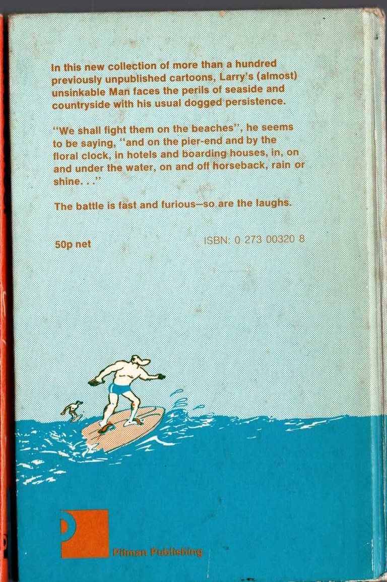 MAN ON HOLIDAY magnified rear book cover image