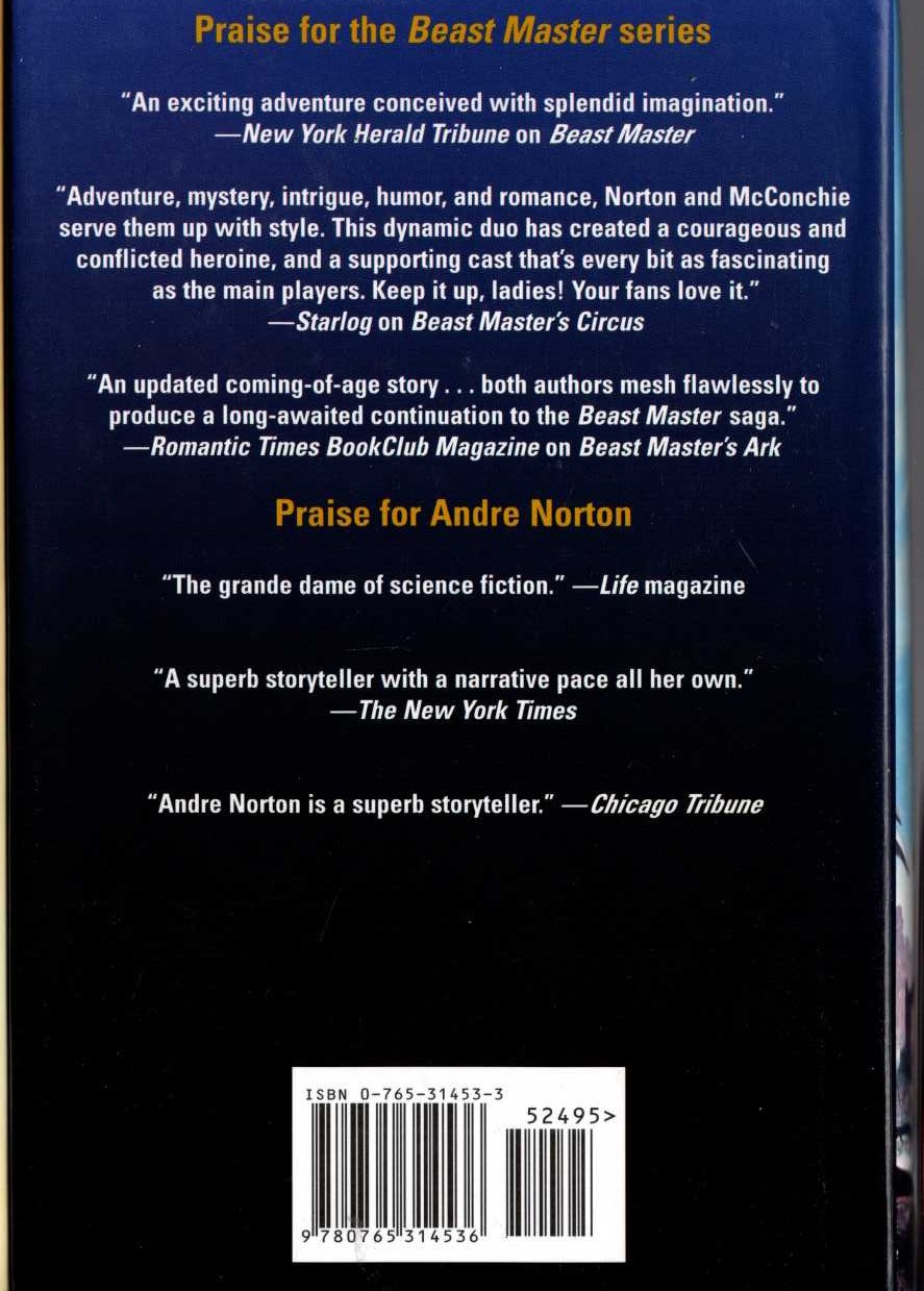 BEAST MASTER'S QUEST magnified rear book cover image