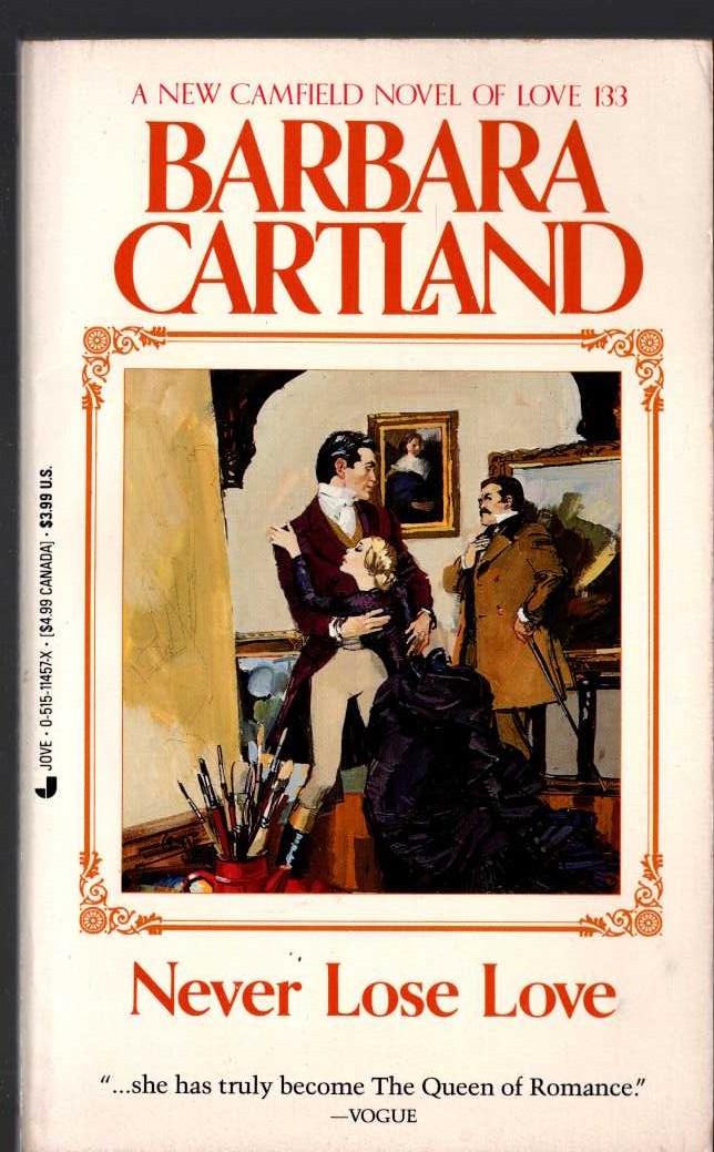 Barbara Cartland  NEVER LOSE LOVE front book cover image