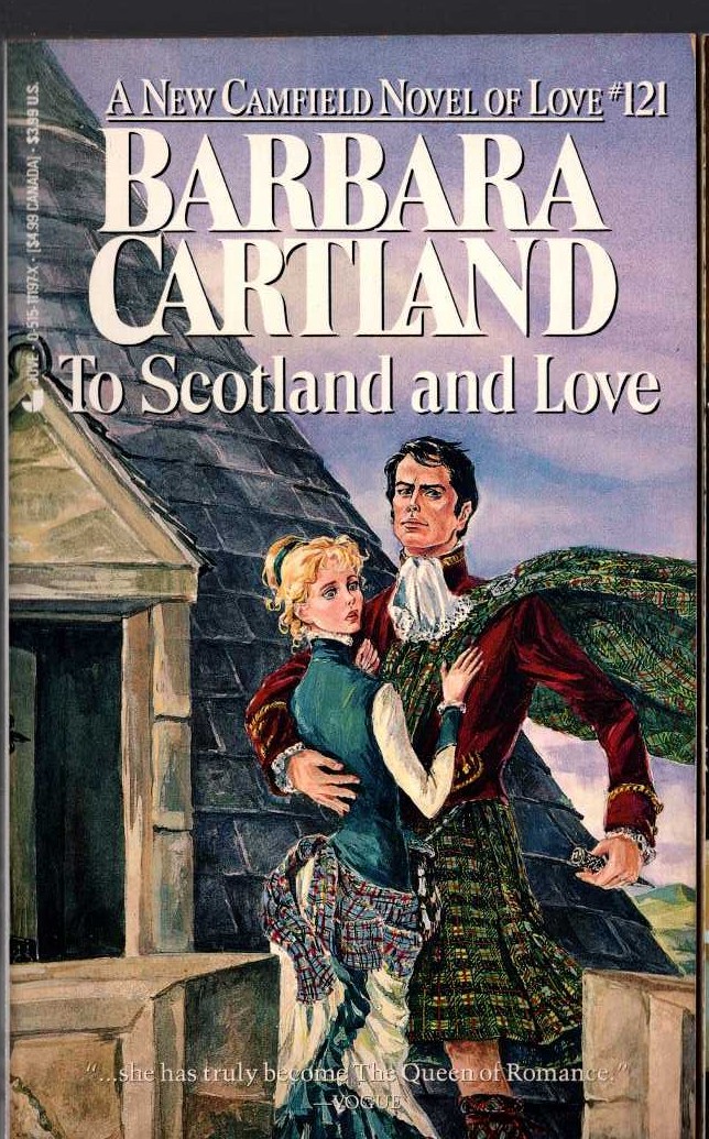 Barbara Cartland  TO SCOTLAND AND LOVE front book cover image