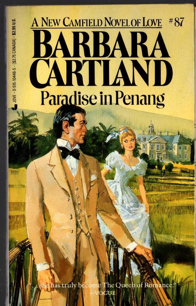 Barbara Cartland  PARADISE IN PENANG front book cover image