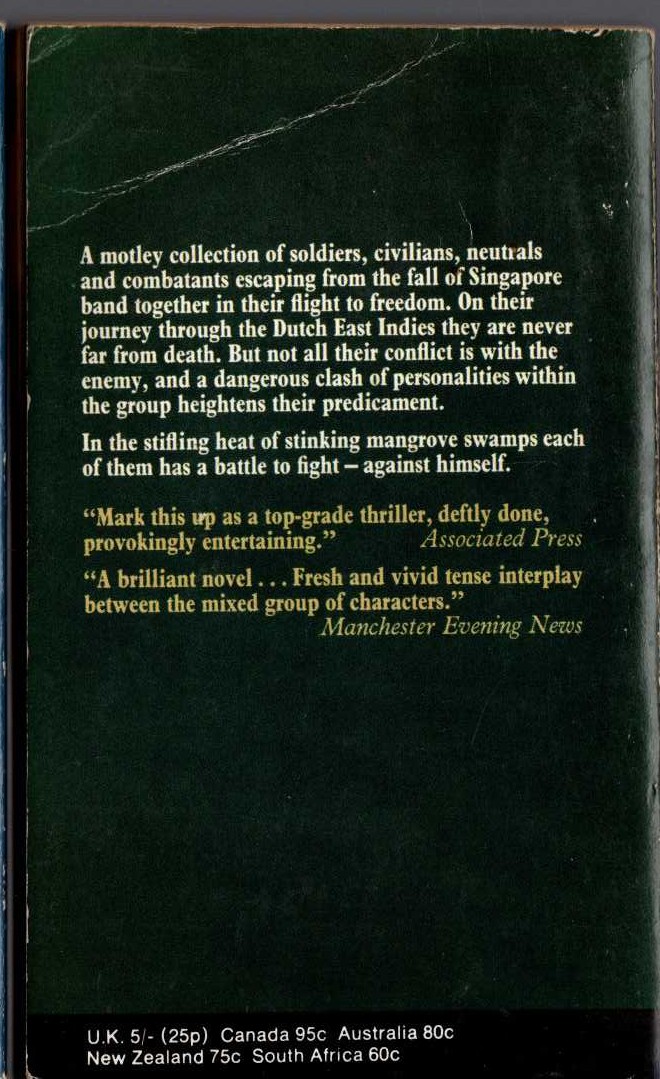 Jon Cleary  THE LONG PURSUIT magnified rear book cover image